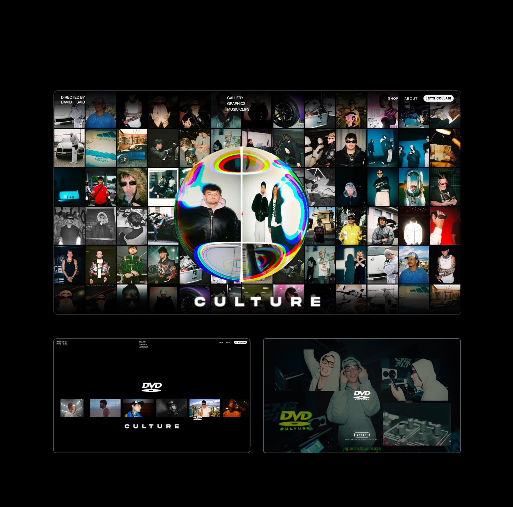 DVD Culture studio portfolio site preview