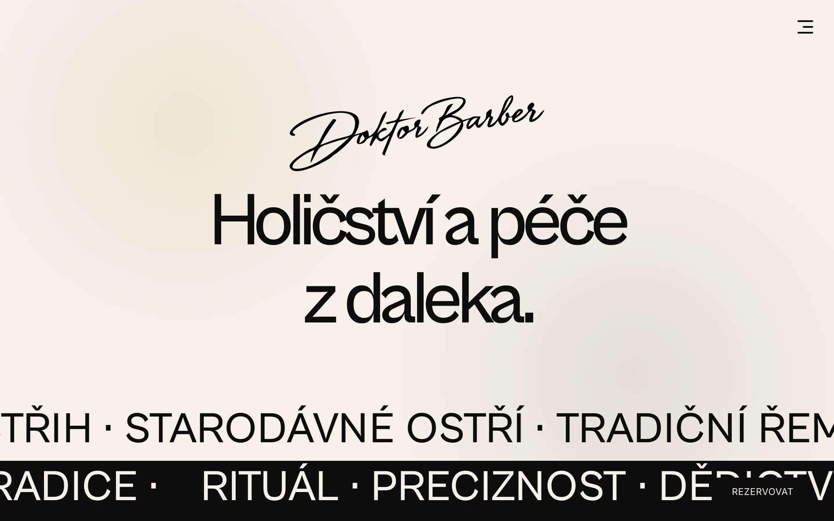 Úvodní stránka Doktor Barber
